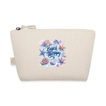 Beach Therapy – Shells & Starfish Design - Organic Pouch - nature - Front