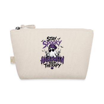 Stay Spooky – Halloween Is My Therapy Lila  - Bio-Täschchen - Natur - Vorne