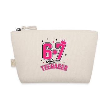 13th Birthday Shirt Funny Meme 67th Birthday 13  - Trousse biologique - nature - Devant