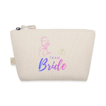 Verre à vin et bagues de l’équipe de la mariée - Trousse biologique - nature - Devant