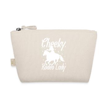 Rodeo Horse Riding Cheeky Rodeo Lady Cowboy - Bio-Täschchen - Natur - Vorne