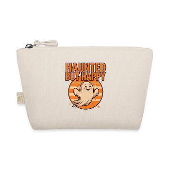 Halloween fantôme mignon – Hanté mais heureux - Trousse biologique - nature - Devant