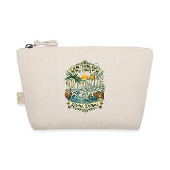 Vive la Retraite - Cadeau Humour Voyage et Plage - Trousse biologique - nature - Devant