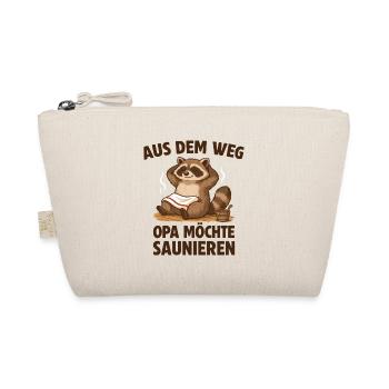 Sauna Opa möchte Saunieren - Bio-Täschchen - Natur - Vorne