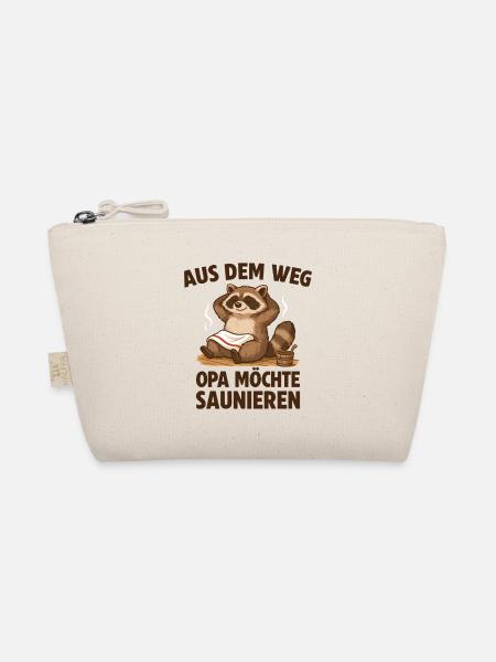 Sauna Opa möchte Saunieren - Bio-Täschchen - Natur