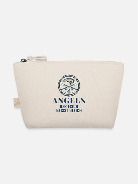 Angeln Der Fisch Beisst Gleich Angler Geschenk - Bio-Täschchen - Natur