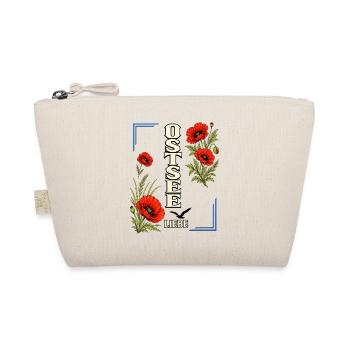 Ostsee Liebe mit Mohnblumen – Küstenmotiv - Bio-Täschchen - Natur - Vorne