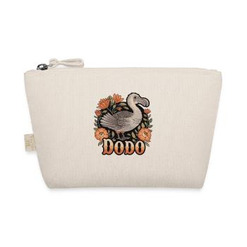  DODO Dodo Vogel Retro Blumen Ausgestorbenes Tier - Bio-Täschchen - Natur - Vorne