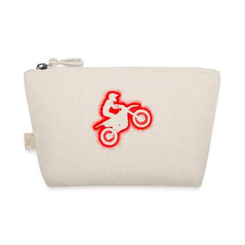 Dirt Bike Motorrad Jungen Herren Motocross Kinder - Bio-Täschchen - Natur - Vorne