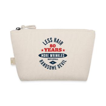 80th Birthday Devil - Organic Pouch - nature - Front