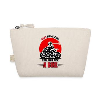 Real Men Biker - Bio-Täschchen - Natur - Vorne