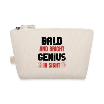 Bald Genius Quote - Organic Pouch - nature - Front