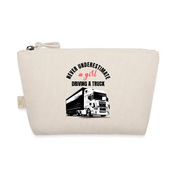 Girl Truck Driver - Organic Pouch - nature - Front