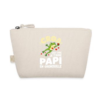Croa Veut Dire Je T'aime Papi Grenouille - Trousse biologique - nature - Devant