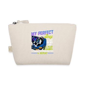 Gamer Gaming Cat Video Game - Organic Pouch - nature - Front
