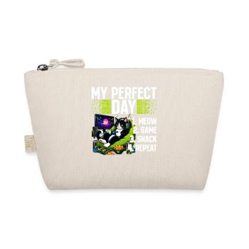Gamer Gaming Cat Video Game - Organic Pouch - nature - Front