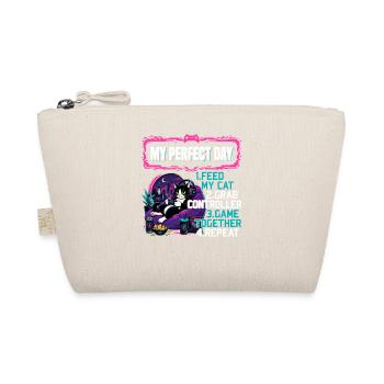 Gamer Gaming Cat Video Game - Organic Pouch - nature - Front