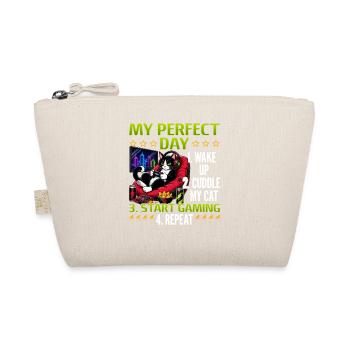 Gamer Gaming Cat Video Game - Organic Pouch - nature - Front