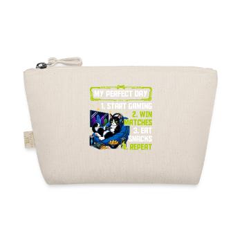 Gamer Gaming Cat Video Game - Organic Pouch - nature - Front