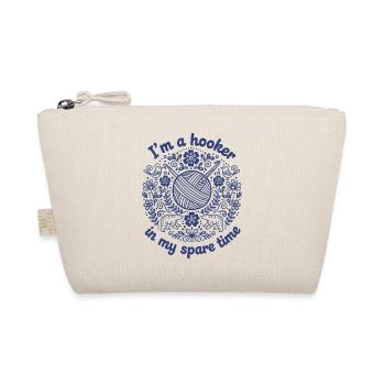Je suis un amateur de crochet drôle pendant mon temps libre - Trousse biologique - nature - Devant