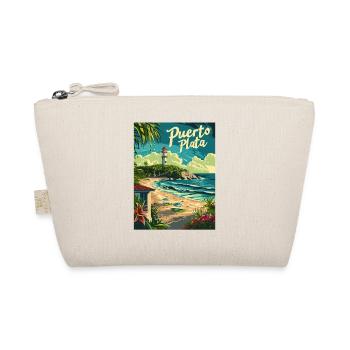  Puerto Plata Karibik Strand und Leuchtturm - Bio-Täschchen - Natur - Vorne