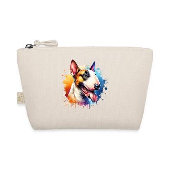 Bullterrier Motiv - Bio-Täschchen - Natur - Vorne