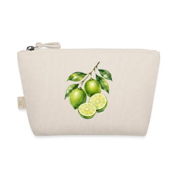 Limetten Aquarell Frische - Bio-Täschchen - Natur - Vorne