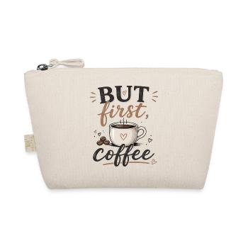 Aber zuerst Kaffee - Bio-Täschchen - Natur - Vorne