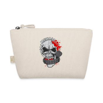 Skull Heavy Metal Musik Rock Punk - Bio-Täschchen - Natur - Vorne