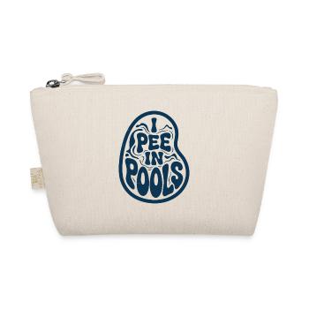 Pee in Pools Retro Pool Tee - Bio-Täschchen - Natur - Vorne