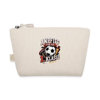 Anpfiff für die 1. Klasse. Einschulung Fußball - Bio-Täschchen - Natur - Vorne