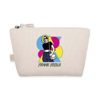 Femme Fatale Pop Art - Bio-Täschchen - Natur - Vorne