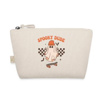 Spooky Doodle Ghost Skateboard - Bio-Täschchen - Natur - Vorne
