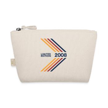 2008 Limited Edition Geburtstag Mädchen Jungen - Bio-Täschchen - Natur - Vorne