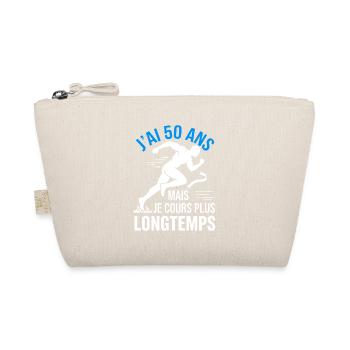 50 Ans Je Cours Plus Longtemps Humour Coureur - Trousse biologique - nature - Devant