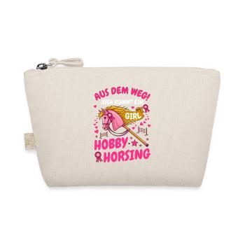 Aus dem Weg Hobby Horsing Girl Steckenpferd - Bio-Täschchen - Natur - Vorne