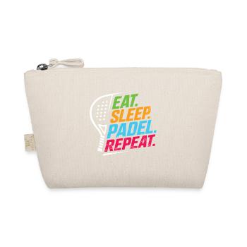 Eat Sleep Padel Repeat Funny Padel Player Sports  - Bio-Täschchen - Natur - Vorne
