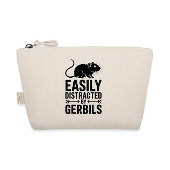 Mongolische Rennratte Sprüche Rennmaus Geschenk - Bio-Täschchen - Natur - Vorne