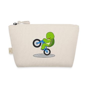 Turtle Bicycle - Organic Pouch - nature - Front