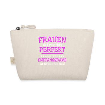 Empfangsdame Sprüche - Bio-Täschchen - Natur - Vorne