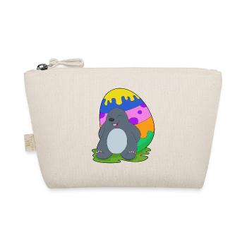 Maulwurf Ostern Osterei - Bio-Täschchen - Natur - Vorne