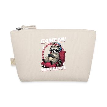 Gamer Gaming Raccoon Video Game - Bio-Täschchen - Natur - Vorne