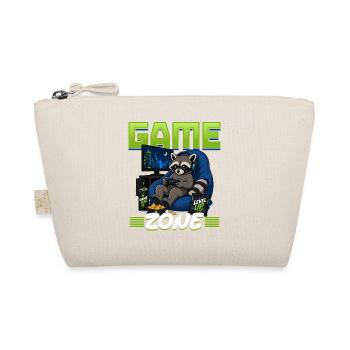 Gamer Gaming Raccoon Video Game - Organic Pouch - nature - Front