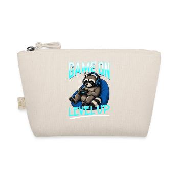 Gamer Gaming Raccoon Video Game - Bio-Täschchen - Natur - Vorne