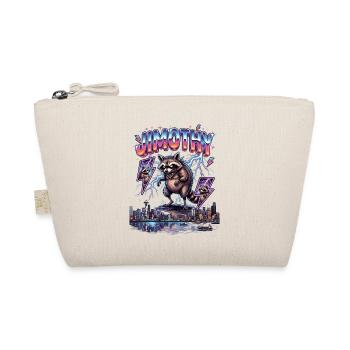 JIMOTHY Waschbär Retro - Bio-Täschchen - Natur - Vorne
