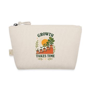 Growth Takes Time – Pflanzen Wachstum Retro - Bio-Täschchen - Natur - Vorne