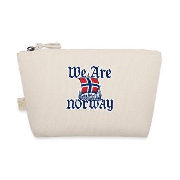 Norway Viking Boat Flag - Organic Pouch - nature - Front