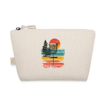 Disc Golf Scheiben Korb Vintage Retro Wald See Mot - Bio-Täschchen - Natur - Vorne