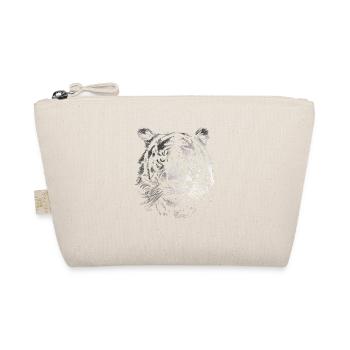 Portrait du tigre noir et blanc - Trousse biologique - nature - Devant