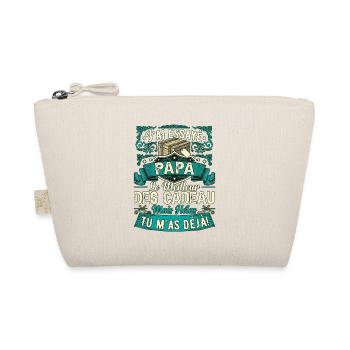Vintage-Vatertags-Humorgeschenk zum Vater - Bio-Täschchen - Natur - Vorne